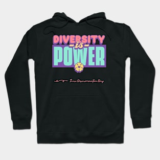 Diversity Is Power Anti Discrimination Rights Activist Equality Hoodie